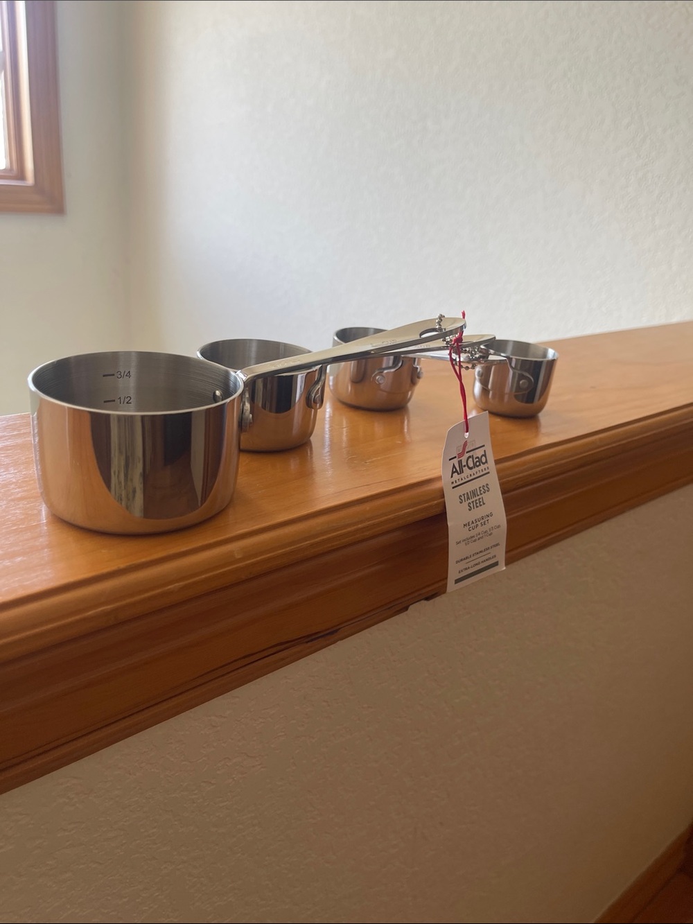 All-Clad Stainless Steel Measuring Cups Set - Silver